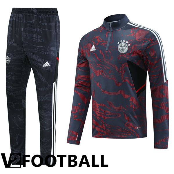Bayern Munich Training Tracksuit Suit Red Black 2023/2024