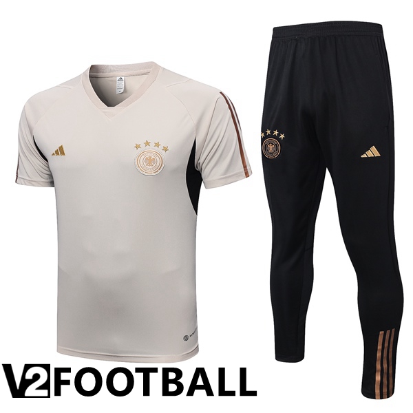 Germany Training T Shirt + Pants Brown 2023/2024