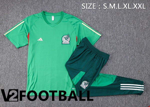 Mexico Training T Shirt + Pants Green 2023/2024