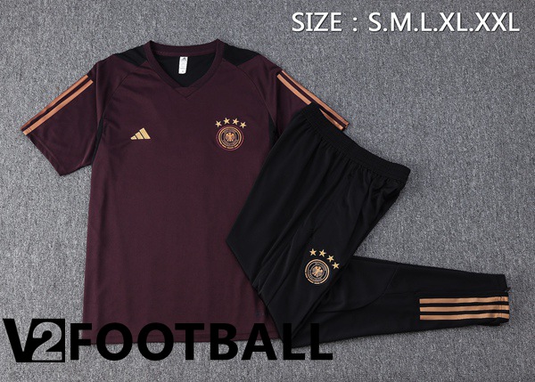 Germany Training T Shirt + Pants Red 2023/2024