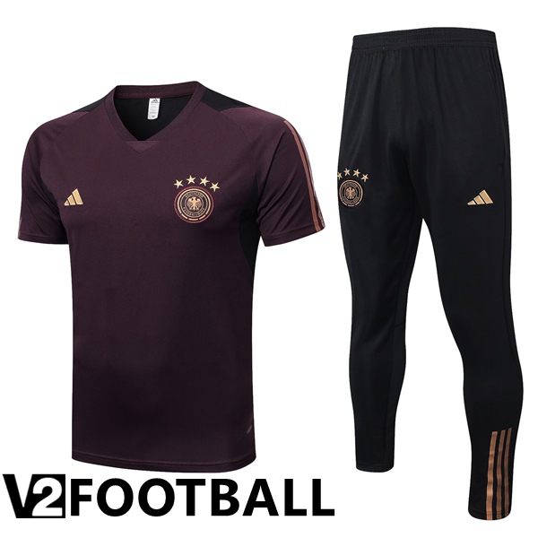 Germany Training T Shirt + Pants Red 2023/2024