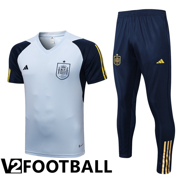Spain Training T Shirt + Pants Blue 2023/2024