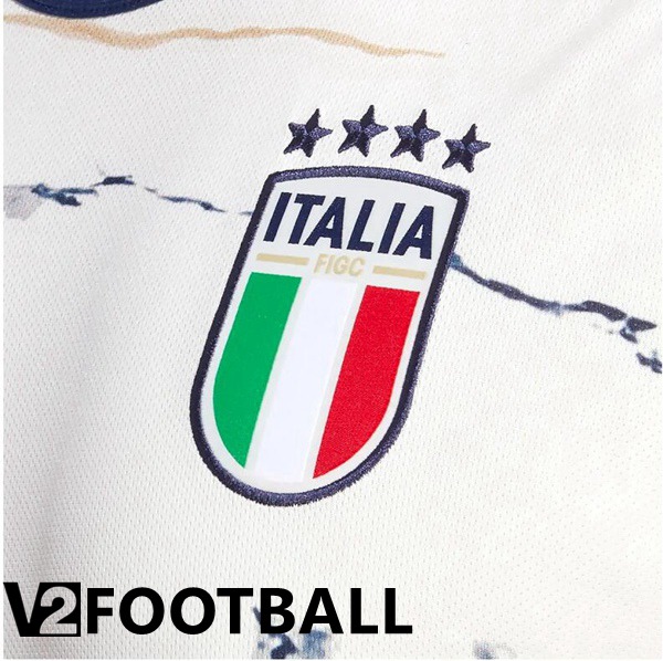 Italy Soccer Jersey Away White 2023/2024