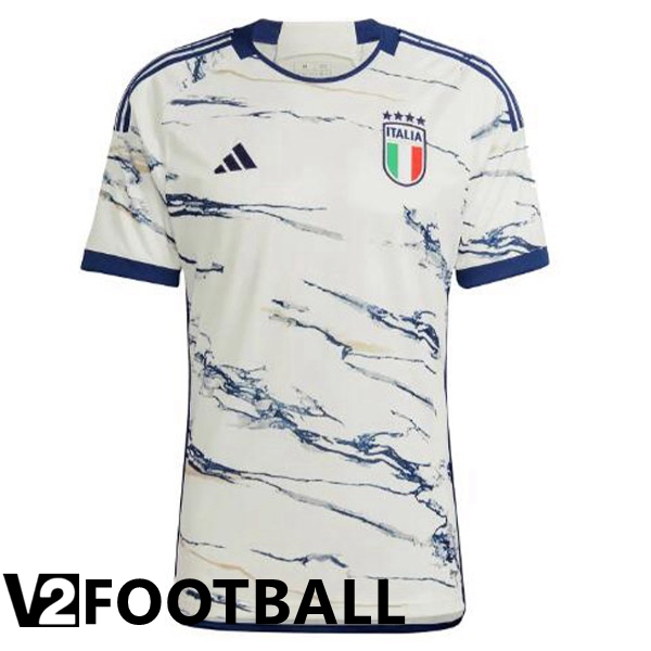 Italy Soccer Jersey Away White 2023/2024