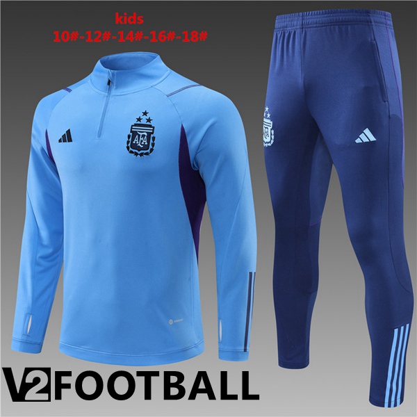 Argentina Kids Training Tracksuit Suit Blue 2023/2024