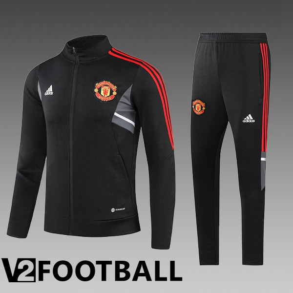 Manchester United Kids Training Jacket Suit Black 2023/2024