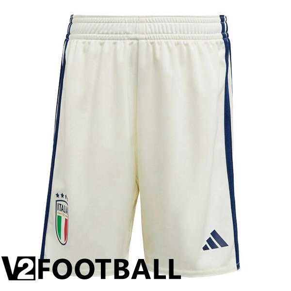 Italy Soccer Shorts Away White 2023/2024