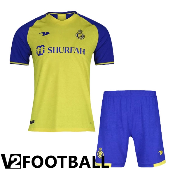 Al-Nassr FC Kids Soccer Jersey Home Yellow 2022/2023