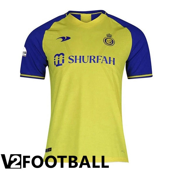 Al-Nassr FC Soccer Jersey Home Yellow 2022/2023