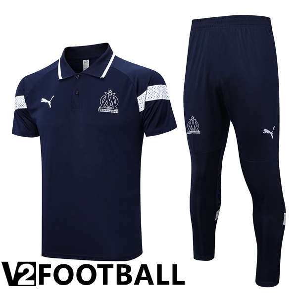 Marseille OM Soccer Polo + Pants Royal Bluee 2023/2024