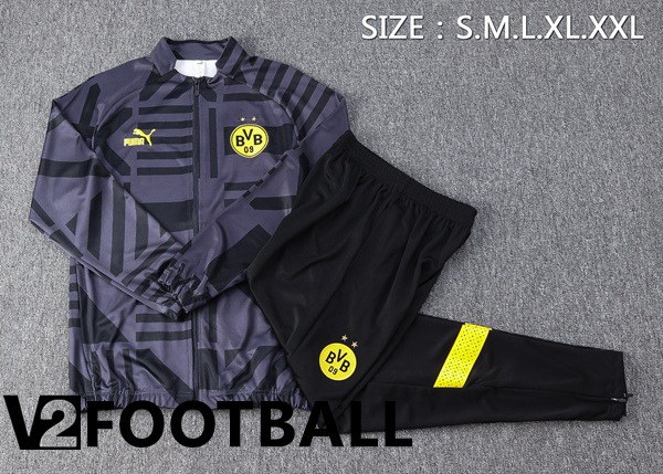 Dortmund BVB Training Jacket Suit Grey 2023/2024