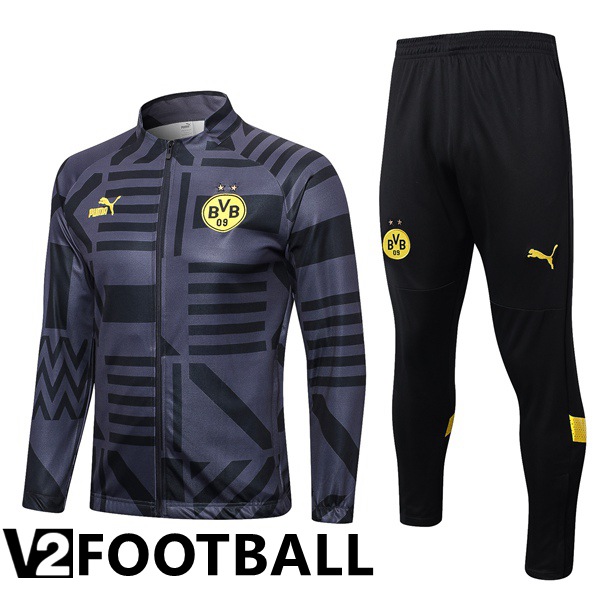 Dortmund BVB Training Jacket Suit Grey 2023/2024