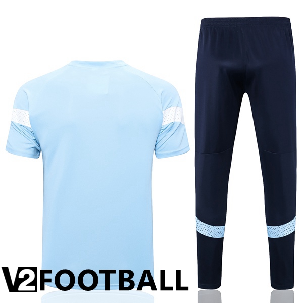 Manchester City Training T Shirt + Pants Blue 2023/2024