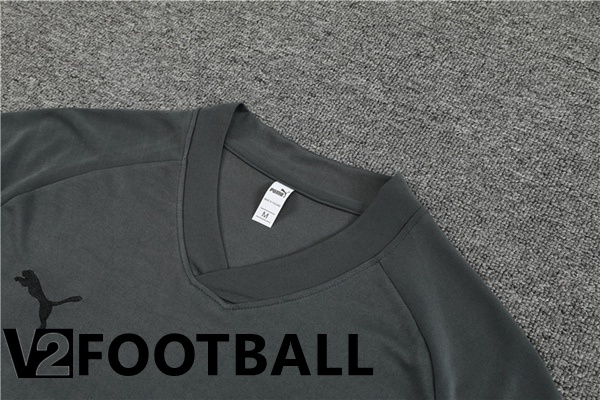 Dortmund BVB Training T Shirt + Shorts Grey 2023/2024