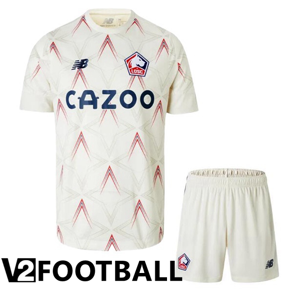 Lille OSC Kids Soccer Jersey Fourth White 2022/2023