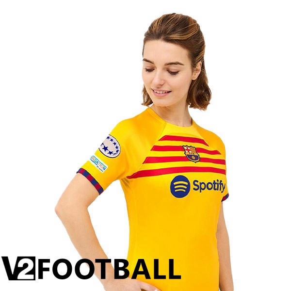 FC Barcelona Womens Soccer Jersey Fourth Yellow 2022/2023