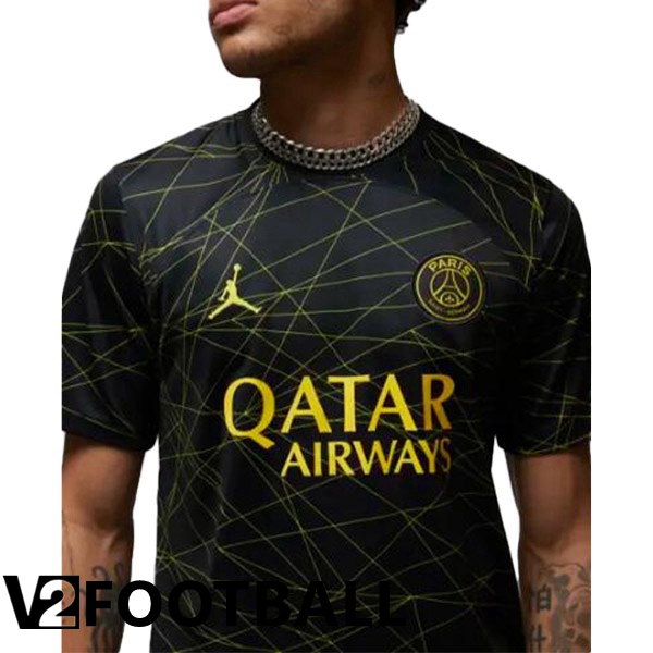 Paris PSG Soccer Jersey Fourth Black 2022/2023