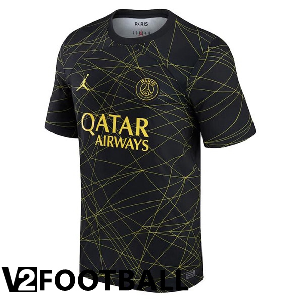 Paris PSG Soccer Jersey Fourth Black 2022/2023