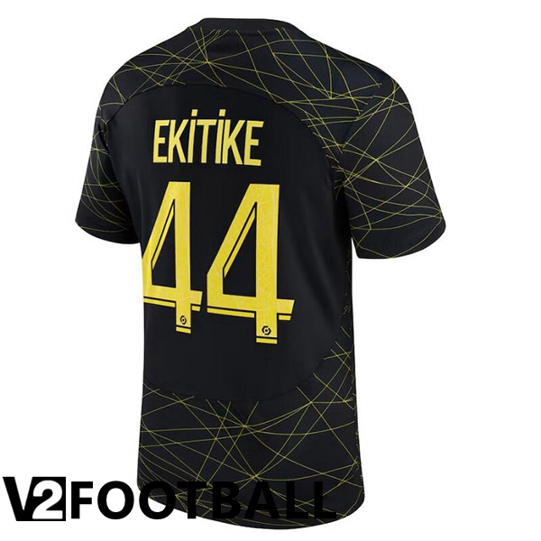 Paris PSG (EKITIKE 44) Soccer Jersey Fourth Black 2022/2023