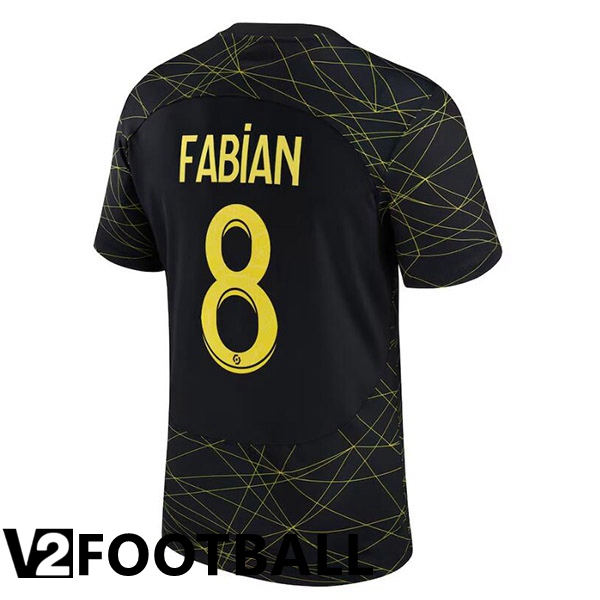 Paris PSG (FABIAN 8) Soccer Jersey Fourth Black 2022/2023