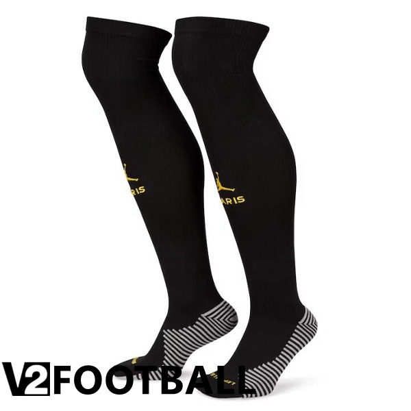 Paris PSG Soccer Socks Fourth Black 2022/2023