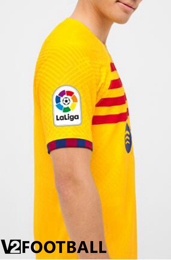 FC Barcelona Soccer Jersey Fourth Yellow 2022/2023