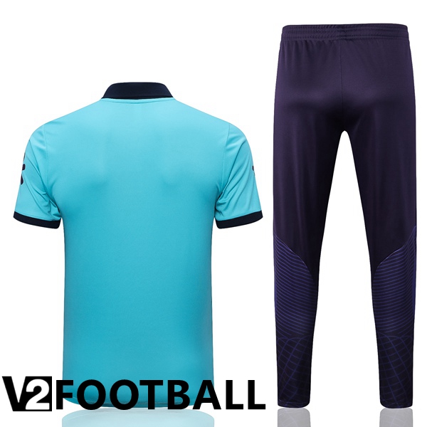 Brazil Soccer Polo + Pants Blue 2023/2024