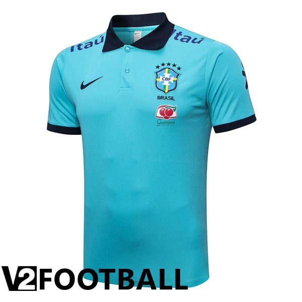 Brazil Soccer Polo Blue 2023/2024