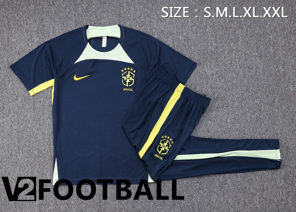 Brazil Training T Shirt + Pants Royal Bluee 2023/2024