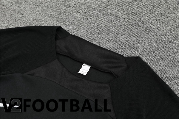 Paris PSG Training T Shirt + Shorts Black 2023/2024
