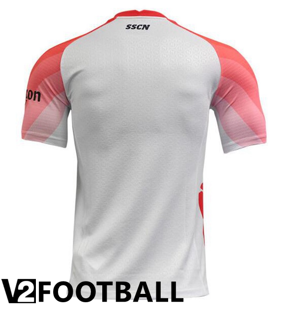 SSC Napoli Soccer Jersey Valentine's Day White Pink 2022/2023