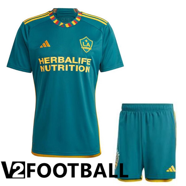 LA Galaxy Kids Soccer Jersey Away Green 2023/2024