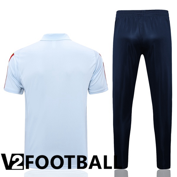 Spain Soccer Polo + Pants Blue 2023/2024