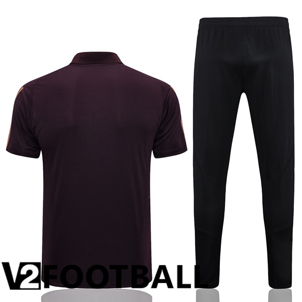 Germany Soccer Polo + Pants Brown 2023/2024