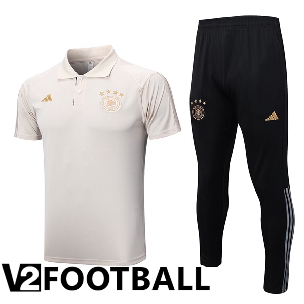 Germany Soccer Polo + Pants Yellow 2023/2024