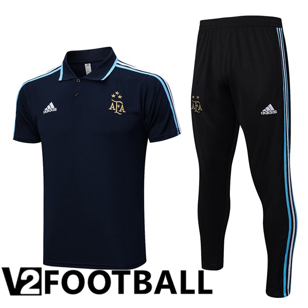 Argentina Soccer Polo + Pants Royal Blue 2023/2024