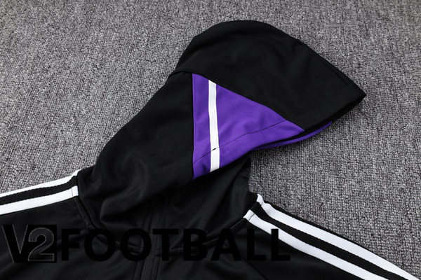 Real Madrid Training Tracksuit Hoodie Black 2023/2024