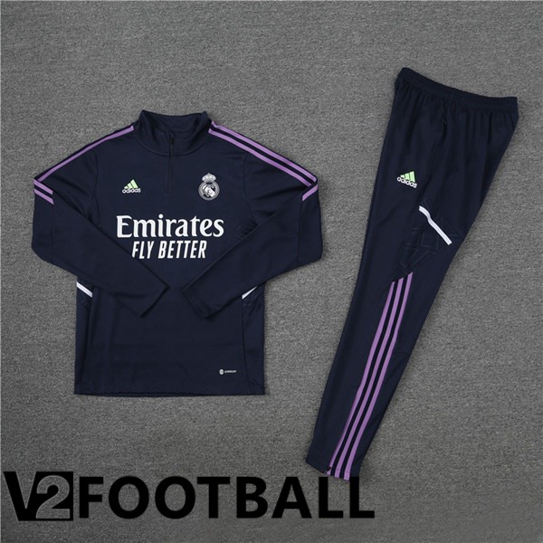 Real Madrid Training Tracksuit Suit Royal Blue 2023/2024