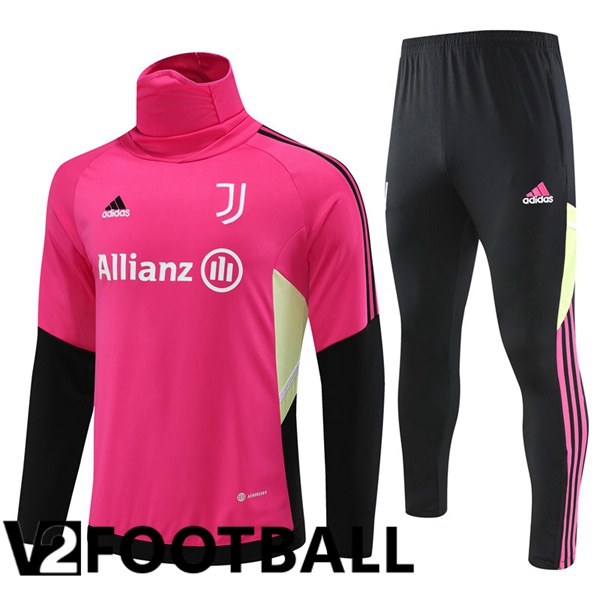 Juventus High collar Training Tracksuit Suit Red 2023/2024