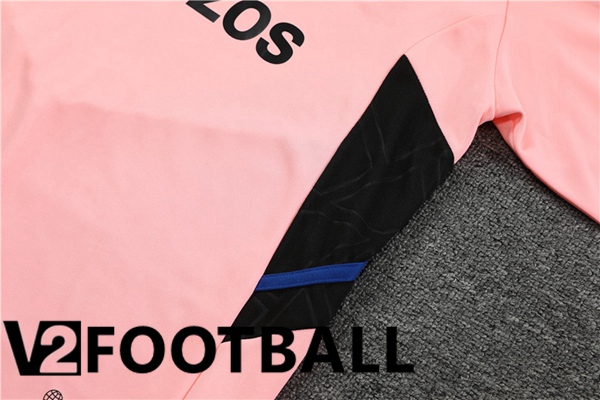 Manchester United High collar Training Tracksuit Suit Pink 2023/2024