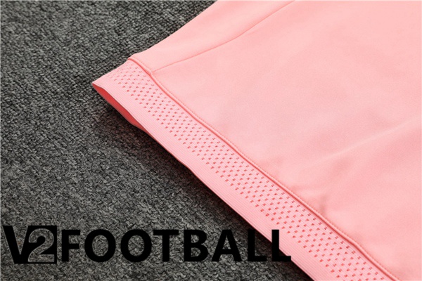 Manchester United High collar Training Tracksuit Suit Pink 2023/2024