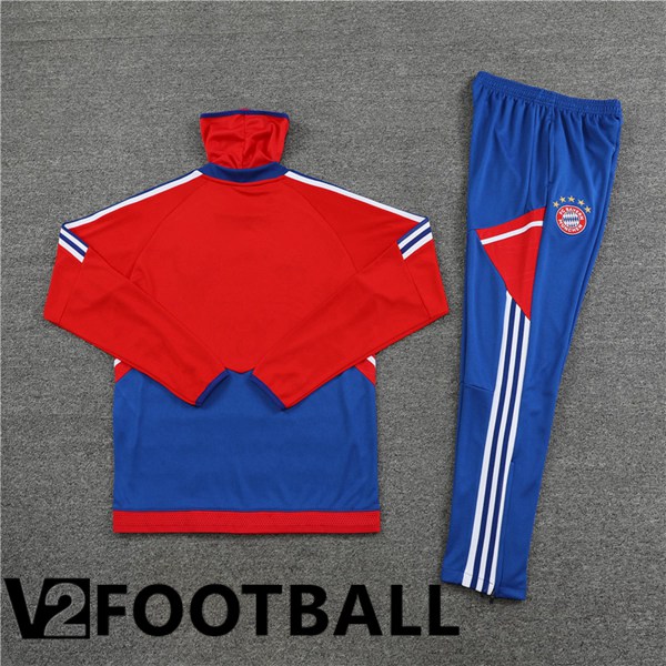 Bayern Munich High collar Training Tracksuit Suit Red 2023/2024