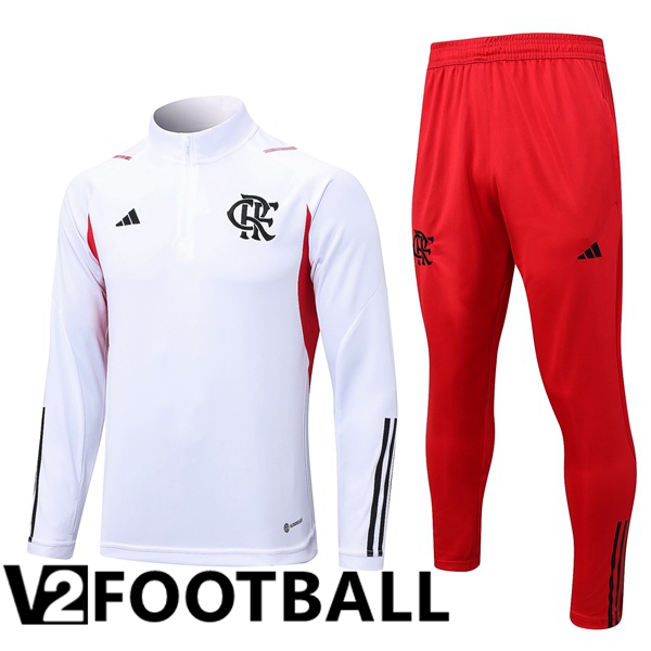 Flamengo Training Tracksuit Suit White 2023/2024