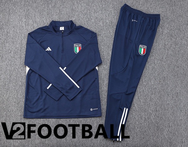 Italy Training Tracksuit Suit Royal Blue 2023/2024