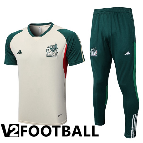 Mexico Training T Shirt + Pants Brown 2023/2024