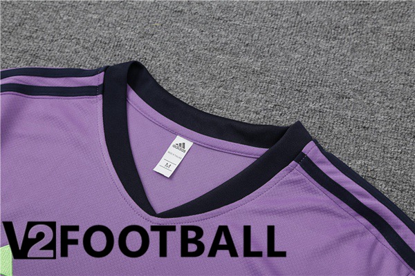 Real Madrid Training T Shirt + Shorts Purple 2023/2024