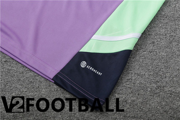 Real Madrid Training T Shirt + Shorts Purple 2023/2024