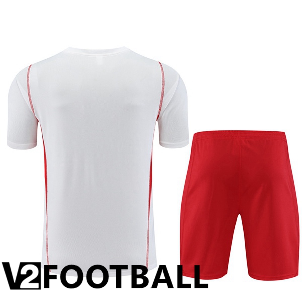 Flamengo Training T Shirt + Shorts White 2023/2024