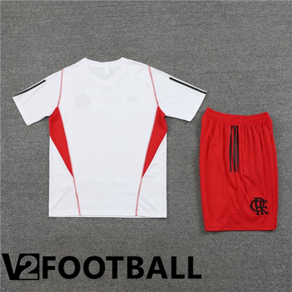 Flamengo Training T Shirt + Shorts White 2023/2024