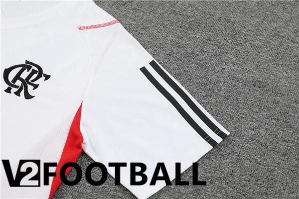 Flamengo Training T Shirt + Shorts White 2023/2024